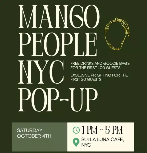 Mango People NYC Pop-Up