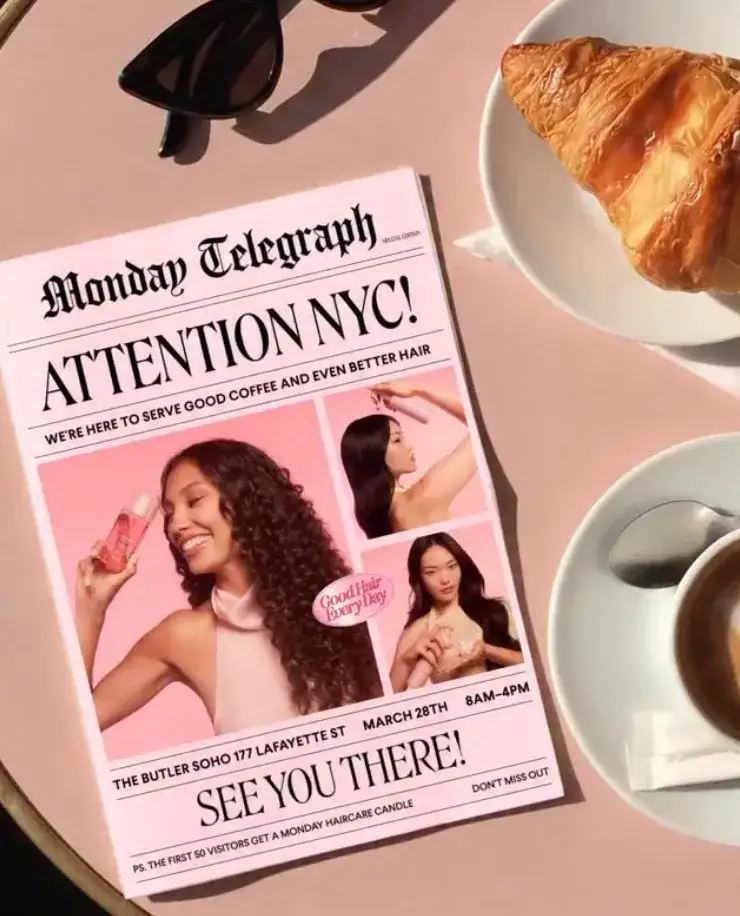 MONDAY Haircare Cafe Pop-Up