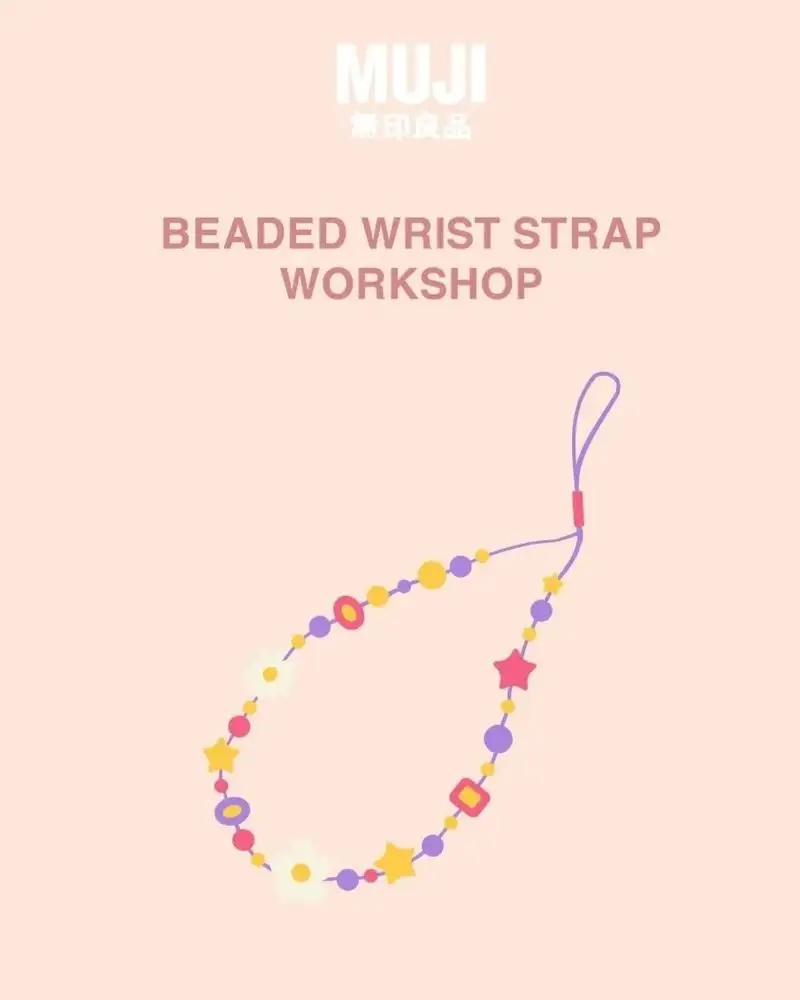 Muji Beaded Wrist Strap Workshop