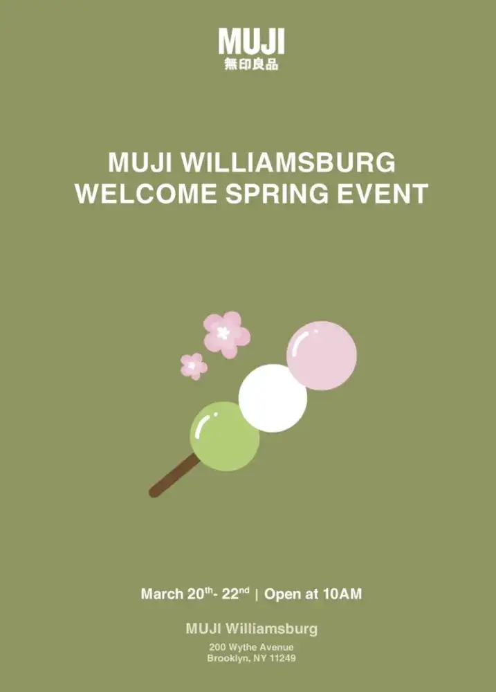 MUJI Williamsburg Welcome Spring Event