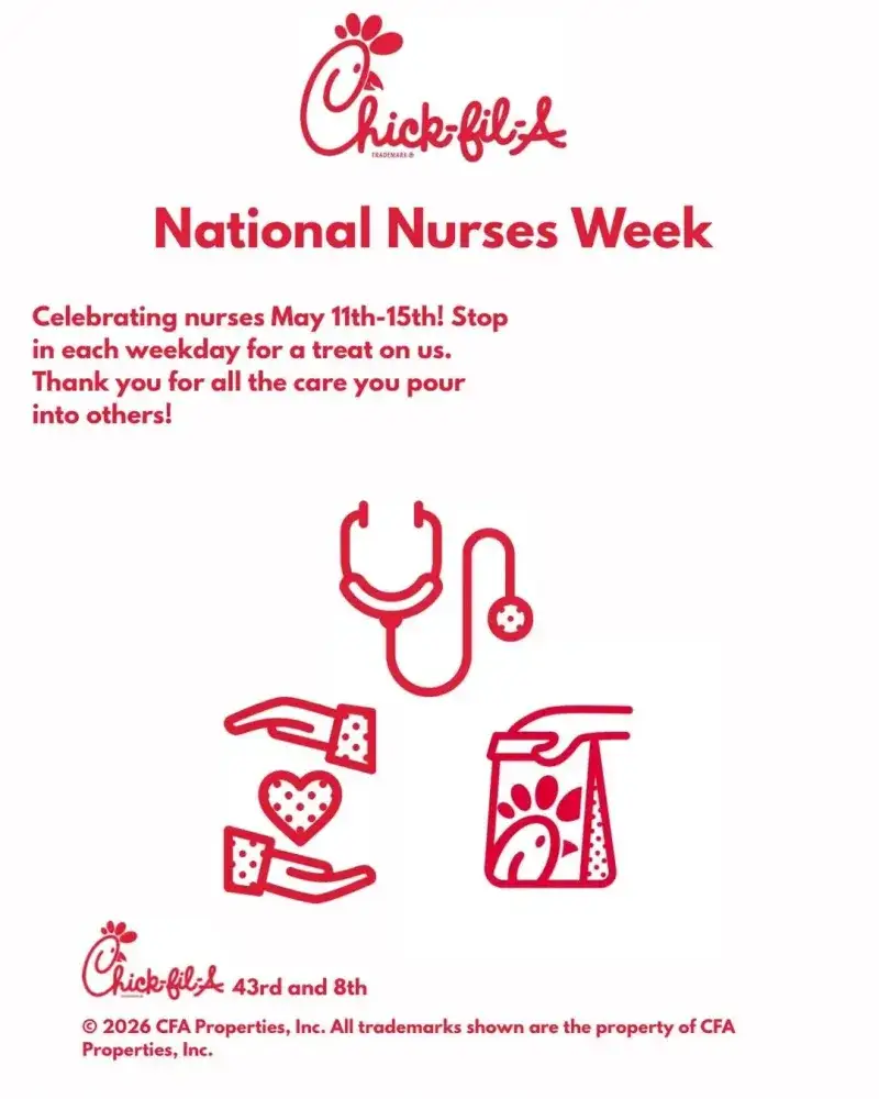 National Nurses Week at Chick-Fil-A