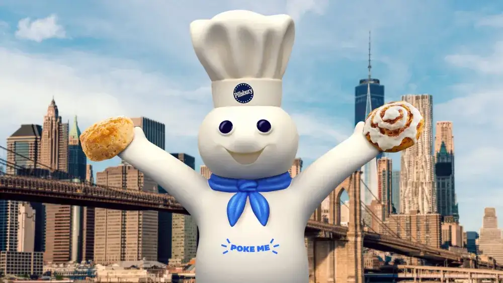 Pillsbury Doughboy in Brooklyn Bridge Park