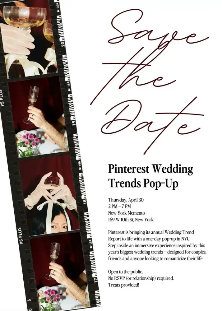 Pinterest Wedding Trends Pop-UP