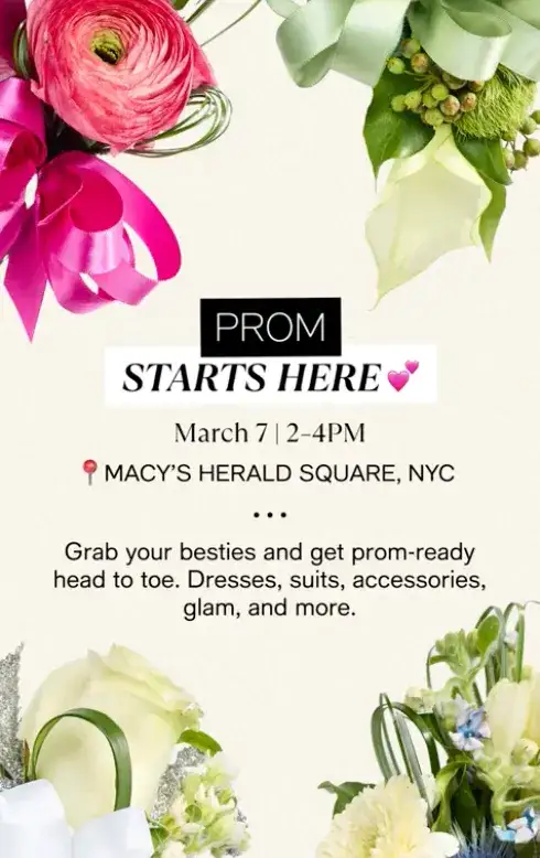 Prom at Macy’s Event