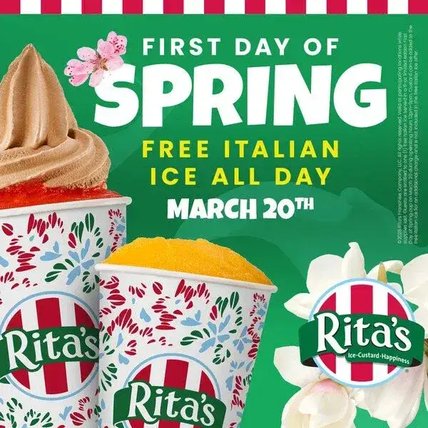 Rita's Italian Ice First Day of Spring