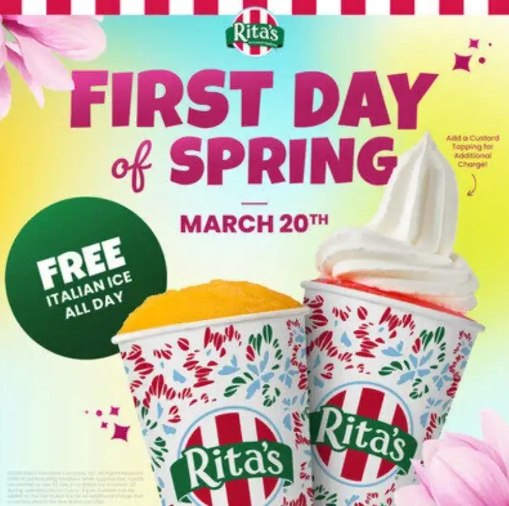 Rita's Italian Ice First Day of Spring