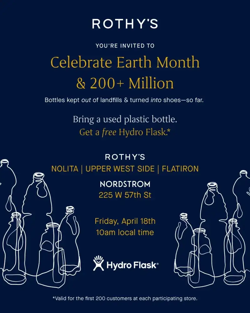 Rothy's Earth Month Bottle Swap