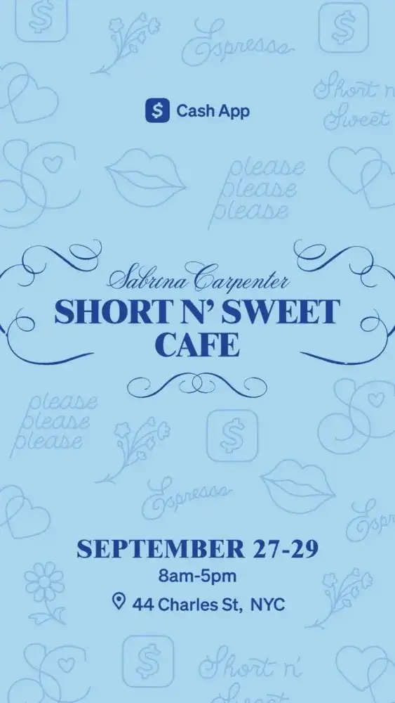 Sabrina Carpenter Short N' Sweet Cafe