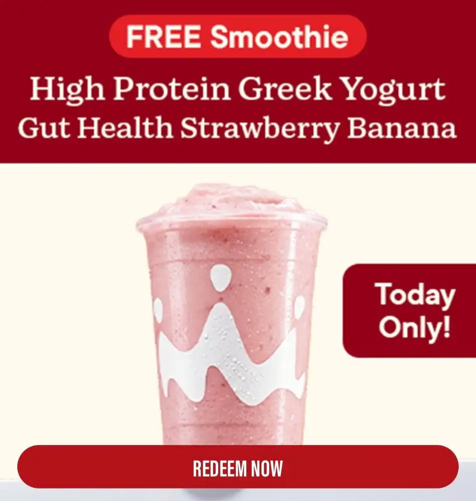 Smoothie King Free Greek Yogurt Smoothie