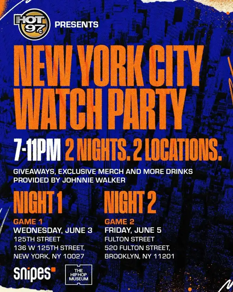 SNIPES x HOT 97 Knicks Watch Parties