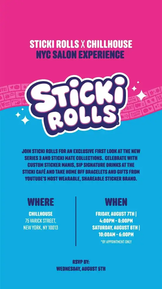 Sticki Rolls x Chillhouse Salon Experience