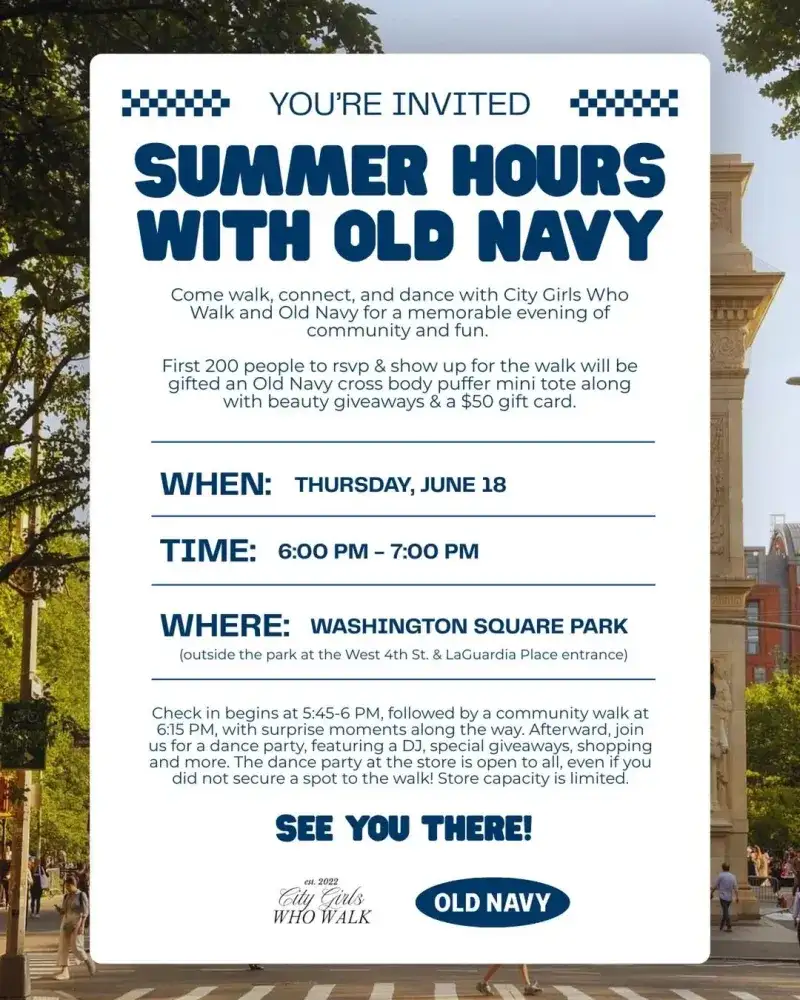 Summer Hours with Old Navy