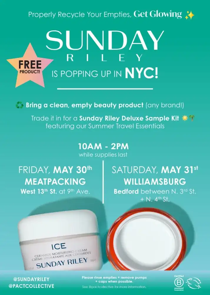 Sunday Riley NYC Pop-Up