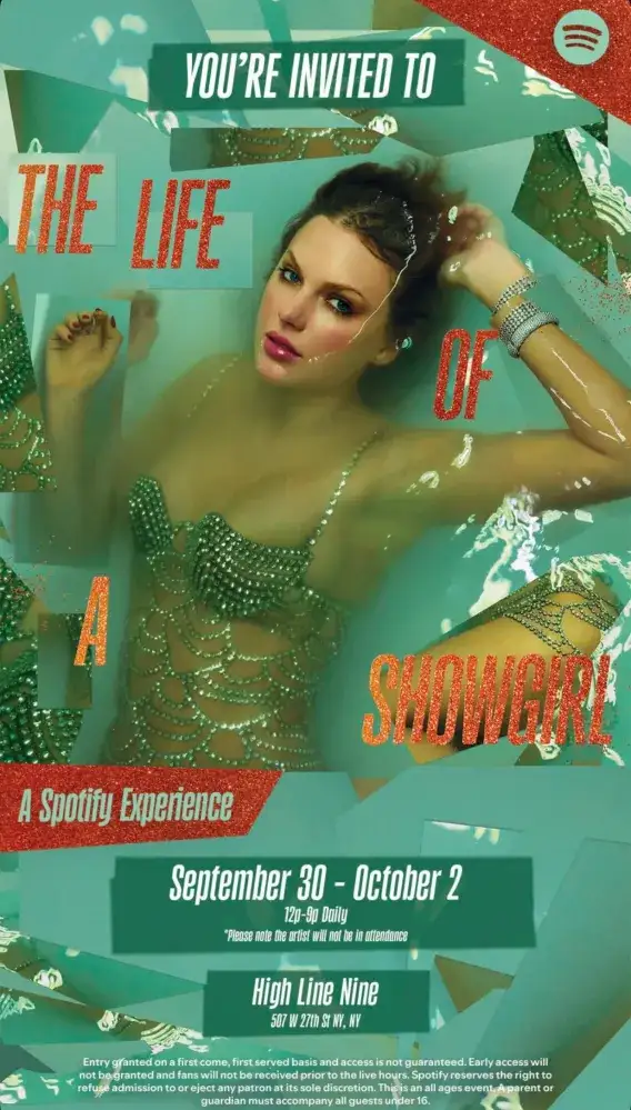Taylor Swift The Life of a Showgirl: A Spotify Experience