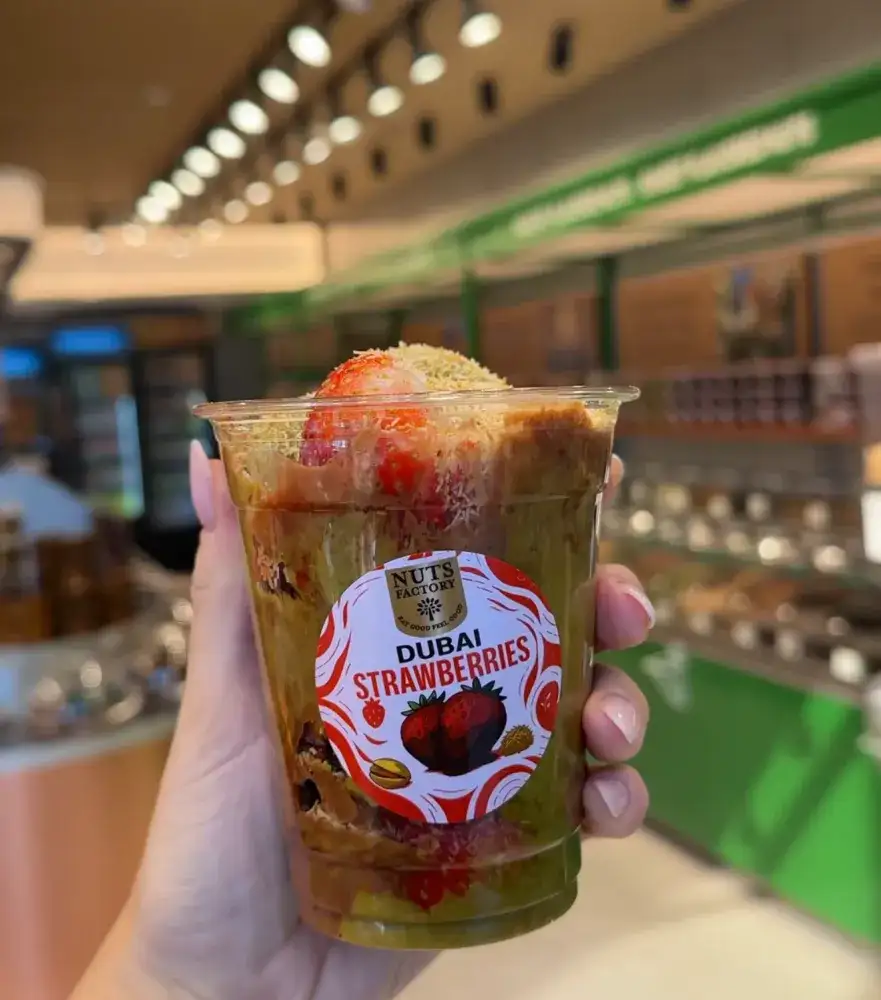 The Nuts Factory Free Dubai Strawberry Cups - March 7