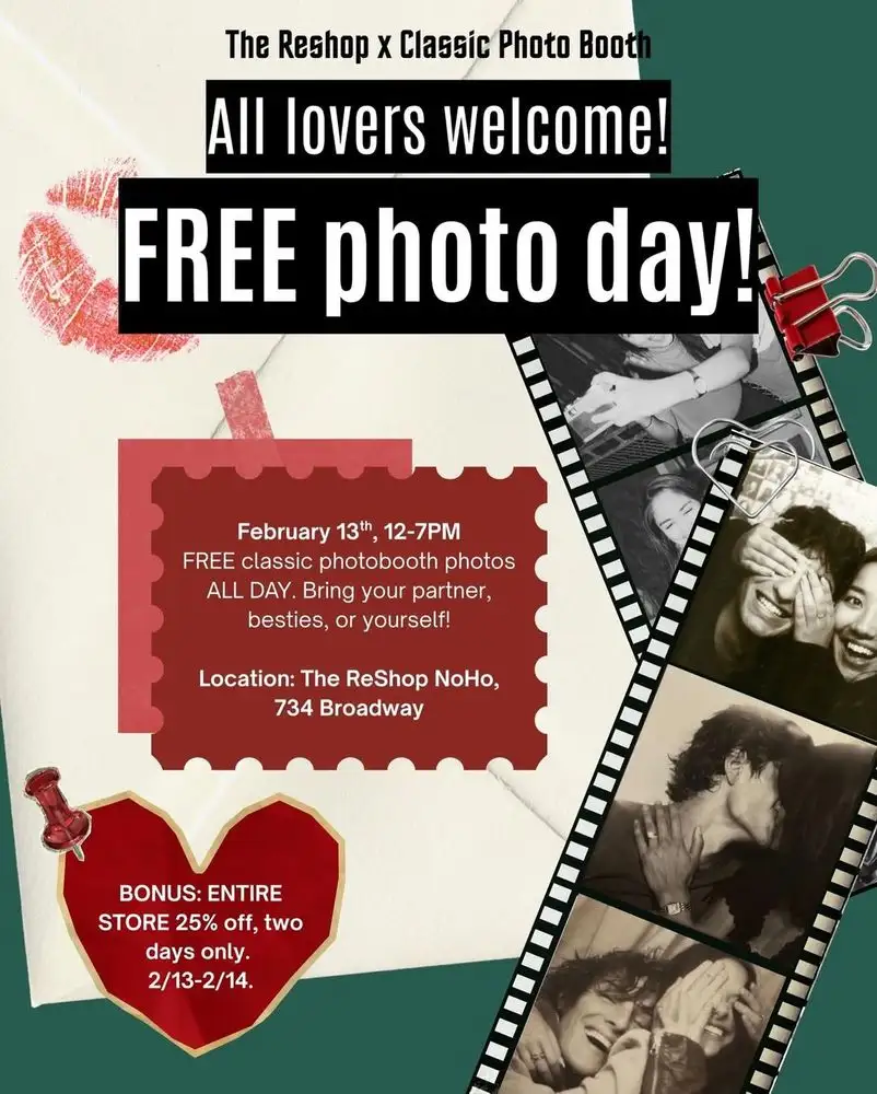 The ReShop x Classic Photo Booth Free Photo Day