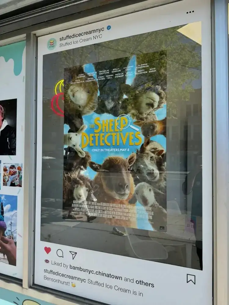 The Sheep Detectives x Stuffed Ice Cream NYC