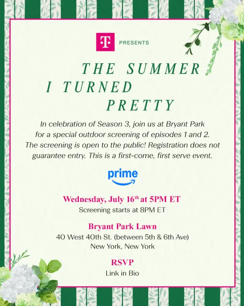 The Summer I Turned Pretty Season 3 Screening