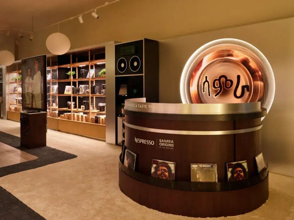 The Weeknd & Nespresso Samra Origins Vinyl Cafe