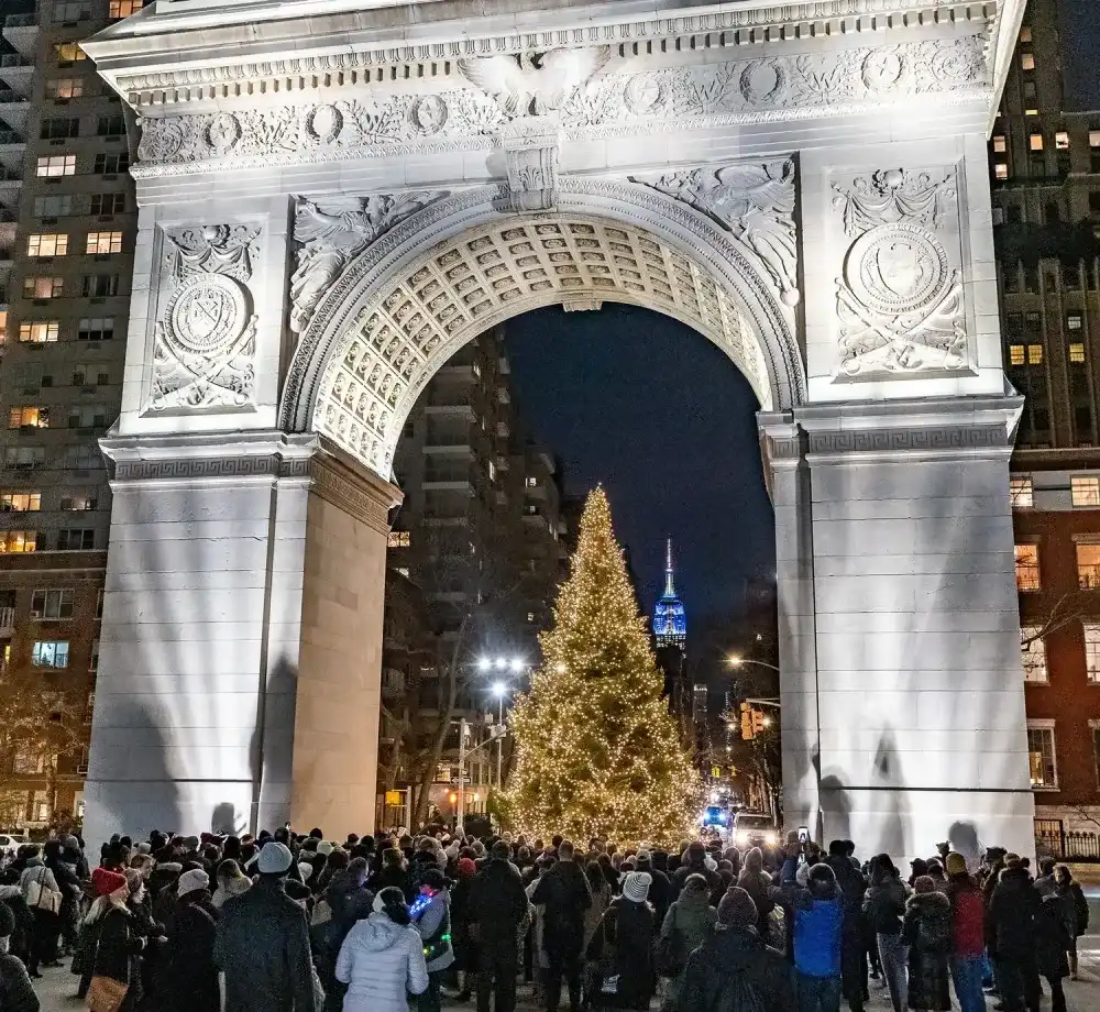 Washington Square Park Christmas Tree