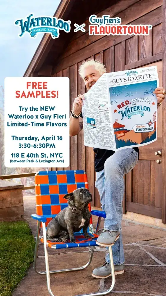 [Cancelled] Waterloo Sparkling Water x Guy Fieri Epic Flavor Can Cruiser