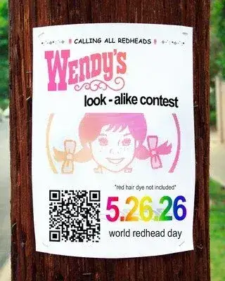 Wendy's Lookalike Contest for World Redhead Day