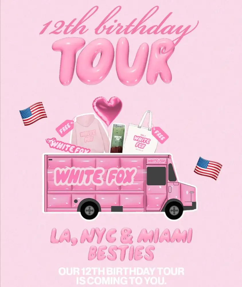 White Fox Boutique's 12th Birthday Tour