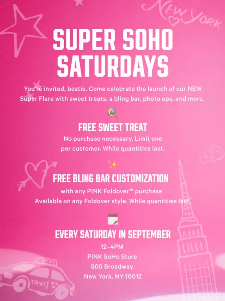 Super Soho Saturdays with Pink
