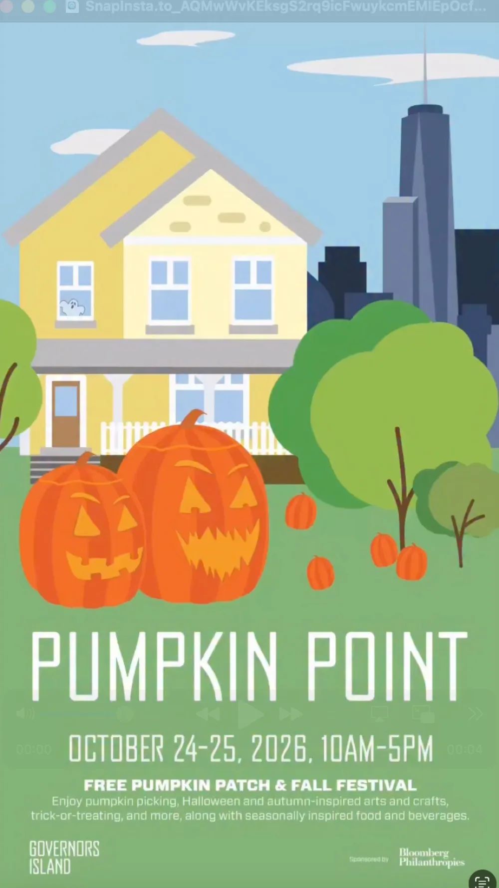 Pumpkin Point at Governors Island