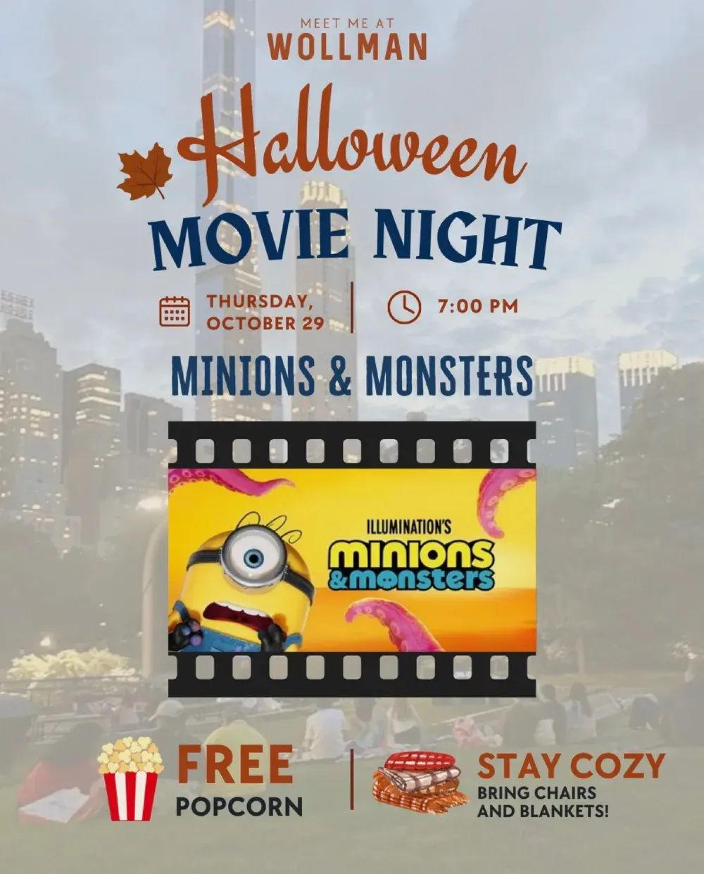 Halloween Movie Night at Wollman Rink