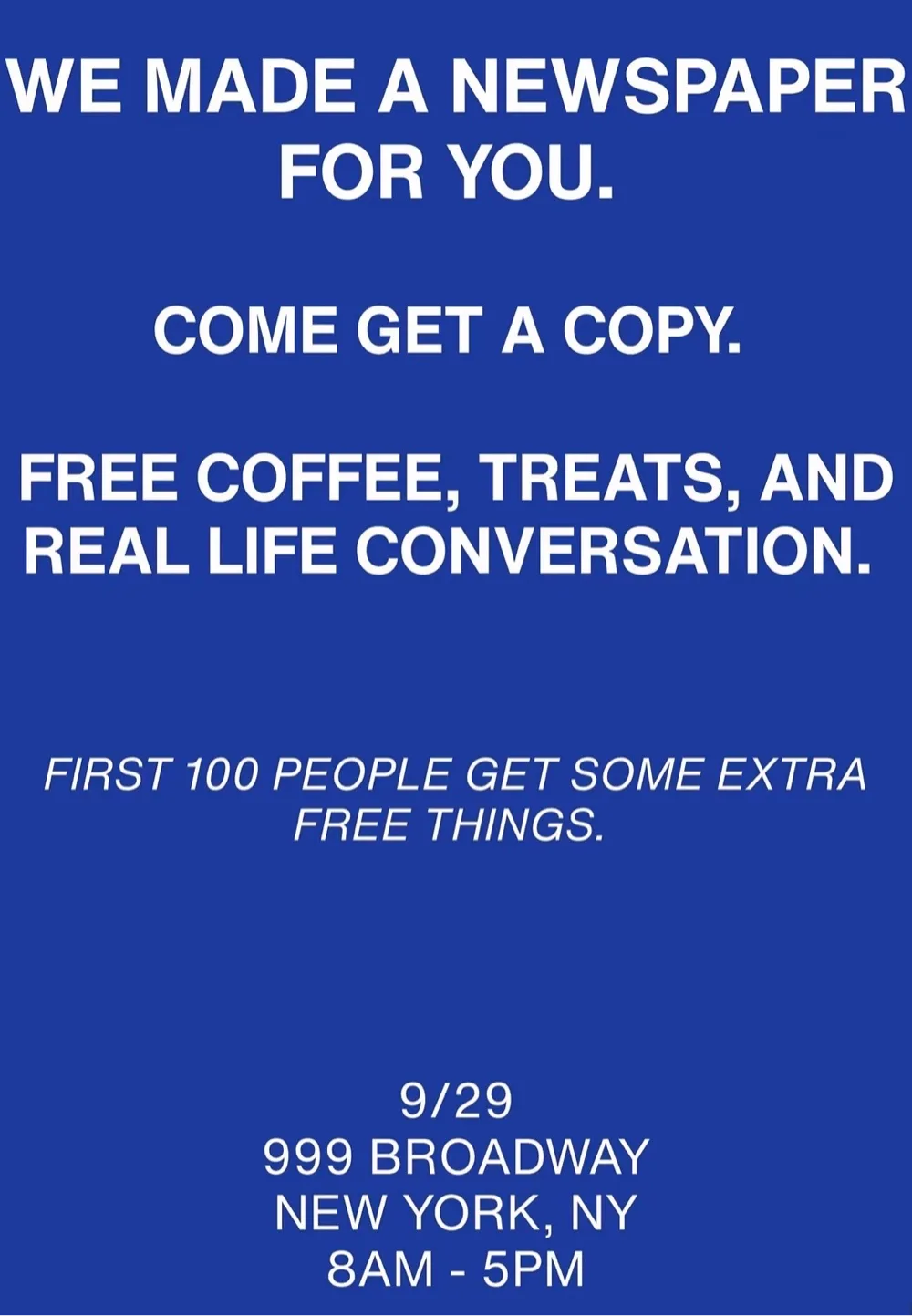 The Overheard Post Pop-Up