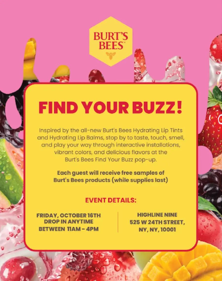 Burt’s Bees Find Your Buzz Pop-Up