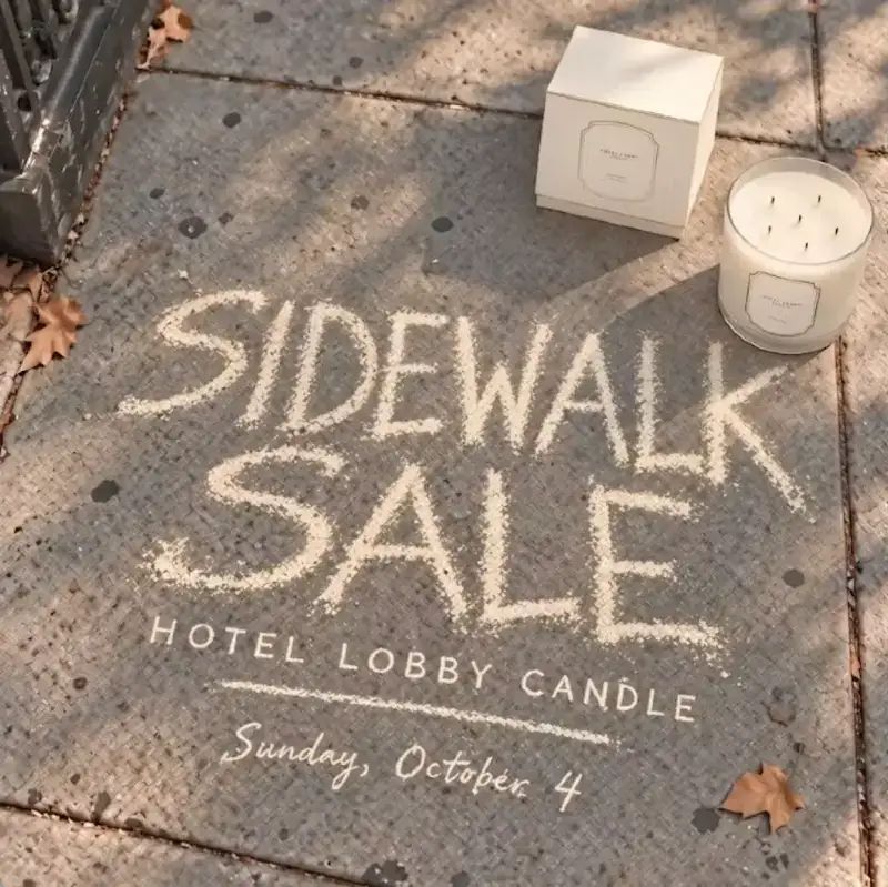 Hotel Lobby Candle Archive Sidewalk 