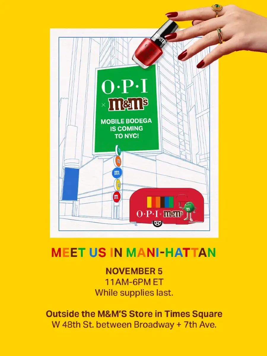 OPI x M&M’S Mobile Bodega