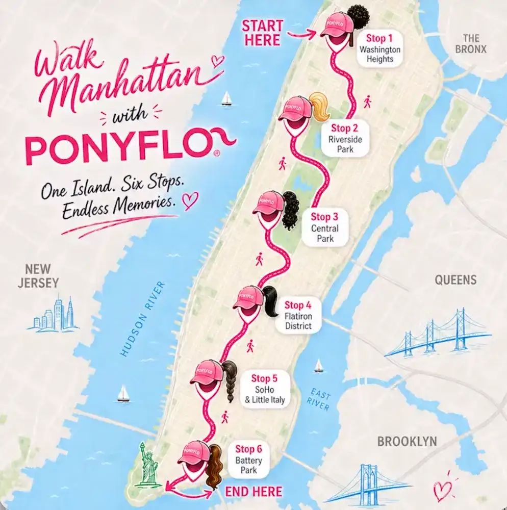Walk Manhattan with PONYFLO